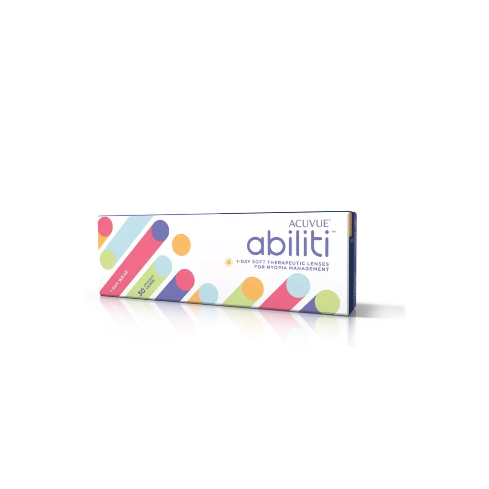 Box of ACUVUE Abiliti 1-Day contact lenses