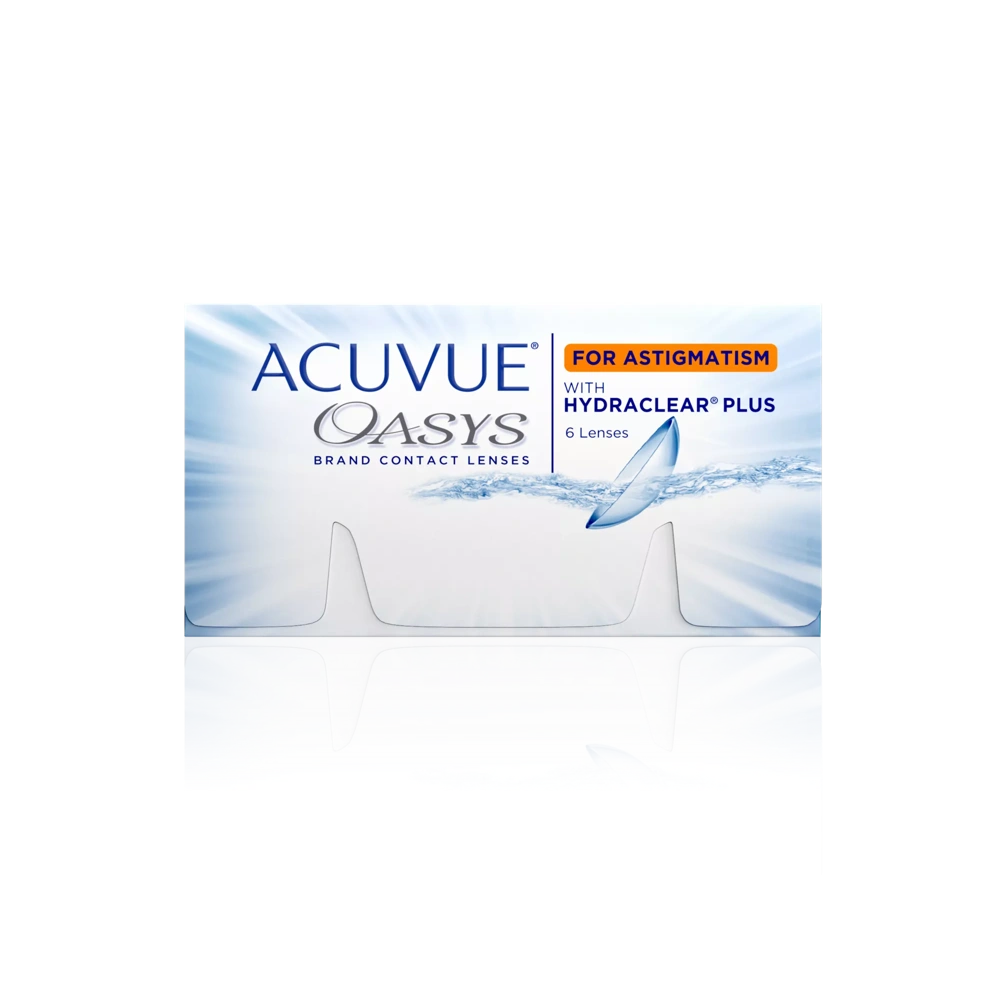 Box of ACUVUE OASYS for ASTIGMATISM contact lenses
